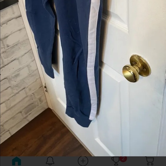 Joggers, brand: street wear society, size: large, dark blue - Picture 3 of 5